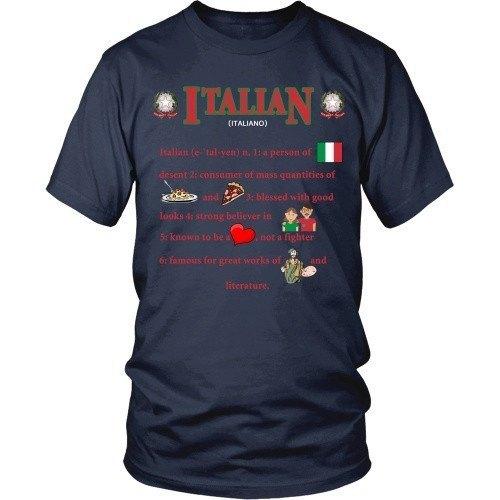 Italian T Shirt - Italian descent-T-shirt-Teelime | shirts-hoodies-mugs