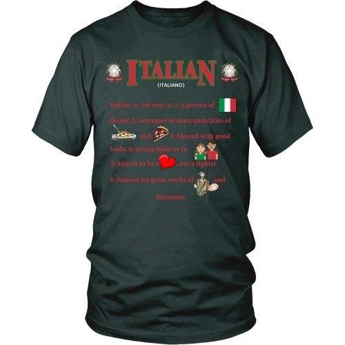 Italian T Shirt - Italian descent-T-shirt-Teelime | shirts-hoodies-mugs
