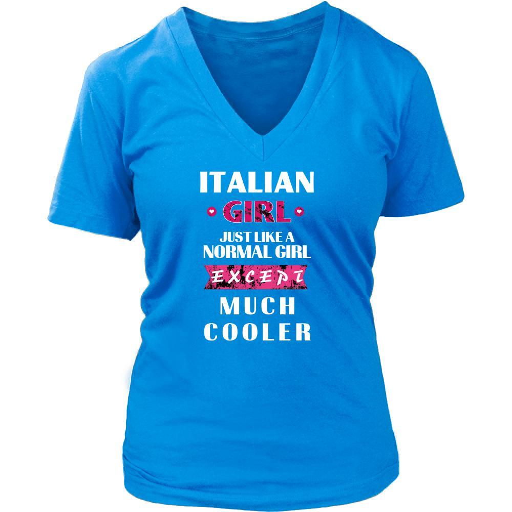 Italian T Shirt - Italian girl much cooler-T-shirt-Teelime | shirts-hoodies-mugs