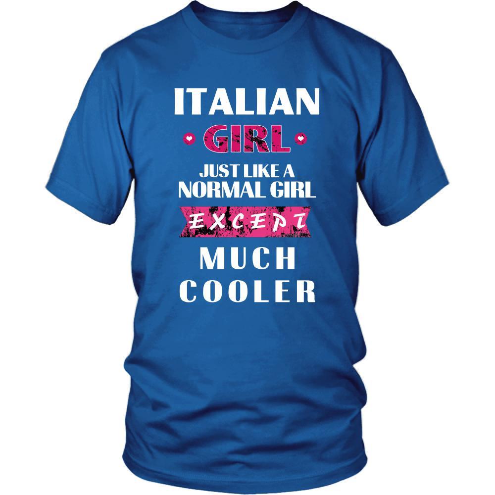 Italian T Shirt - Italian girl much cooler-T-shirt-Teelime | shirts-hoodies-mugs