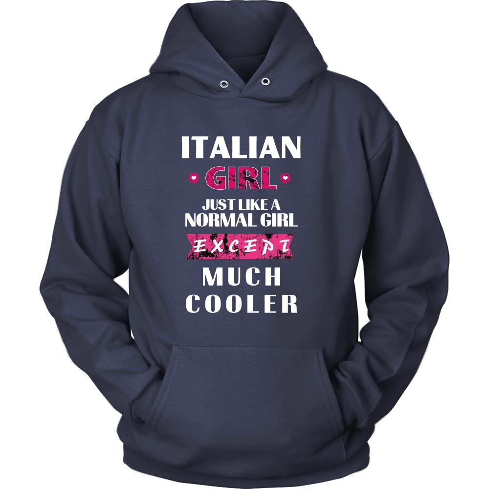 Italian T Shirt - Italian girl much cooler-T-shirt-Teelime | shirts-hoodies-mugs
