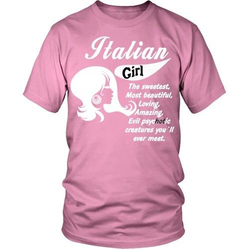 Italian T Shirt - Italian Girl-T-shirt-Teelime | shirts-hoodies-mugs