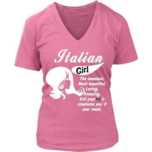 Italian T Shirt - Italian Girl-T-shirt-Teelime | shirts-hoodies-mugs