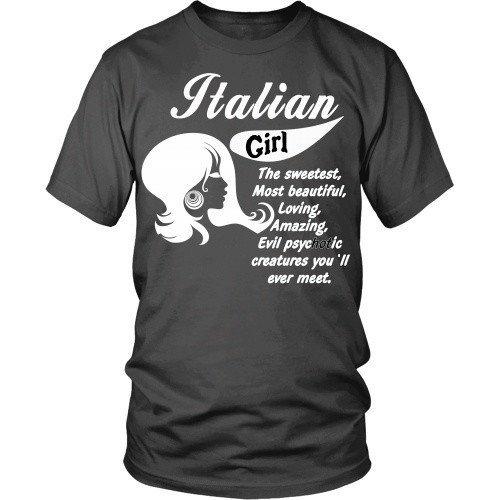 Italian T Shirt - Italian Girl-T-shirt-Teelime | shirts-hoodies-mugs