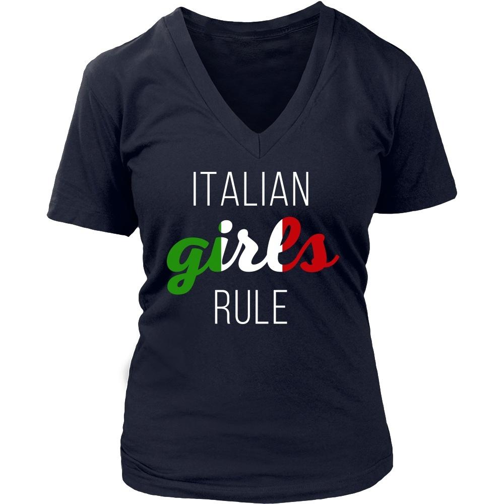 Italian T Shirt - Italian girls rule-T-shirt-Teelime | shirts-hoodies-mugs