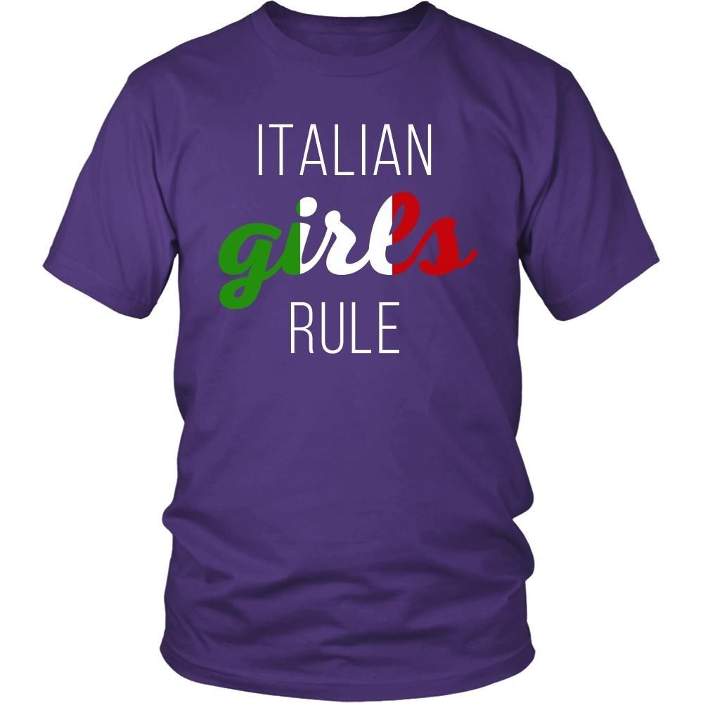 Italian T Shirt - Italian girls rule-T-shirt-Teelime | shirts-hoodies-mugs