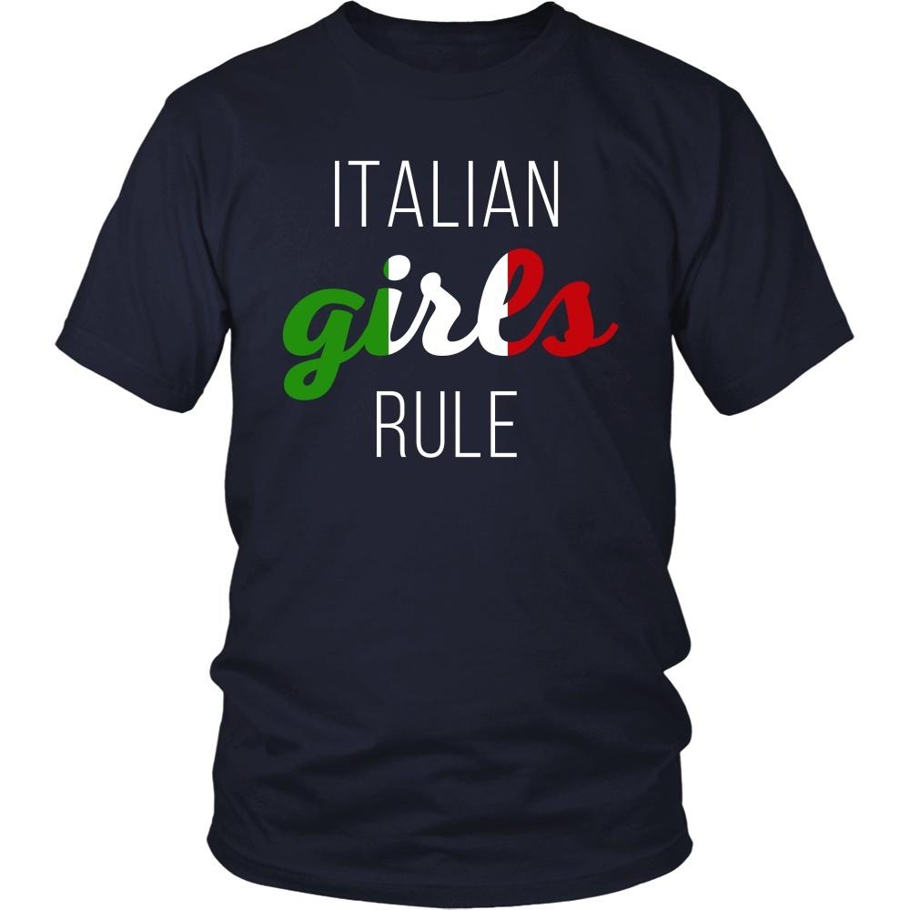 Italian T Shirt - Italian girls rule-T-shirt-Teelime | shirts-hoodies-mugs