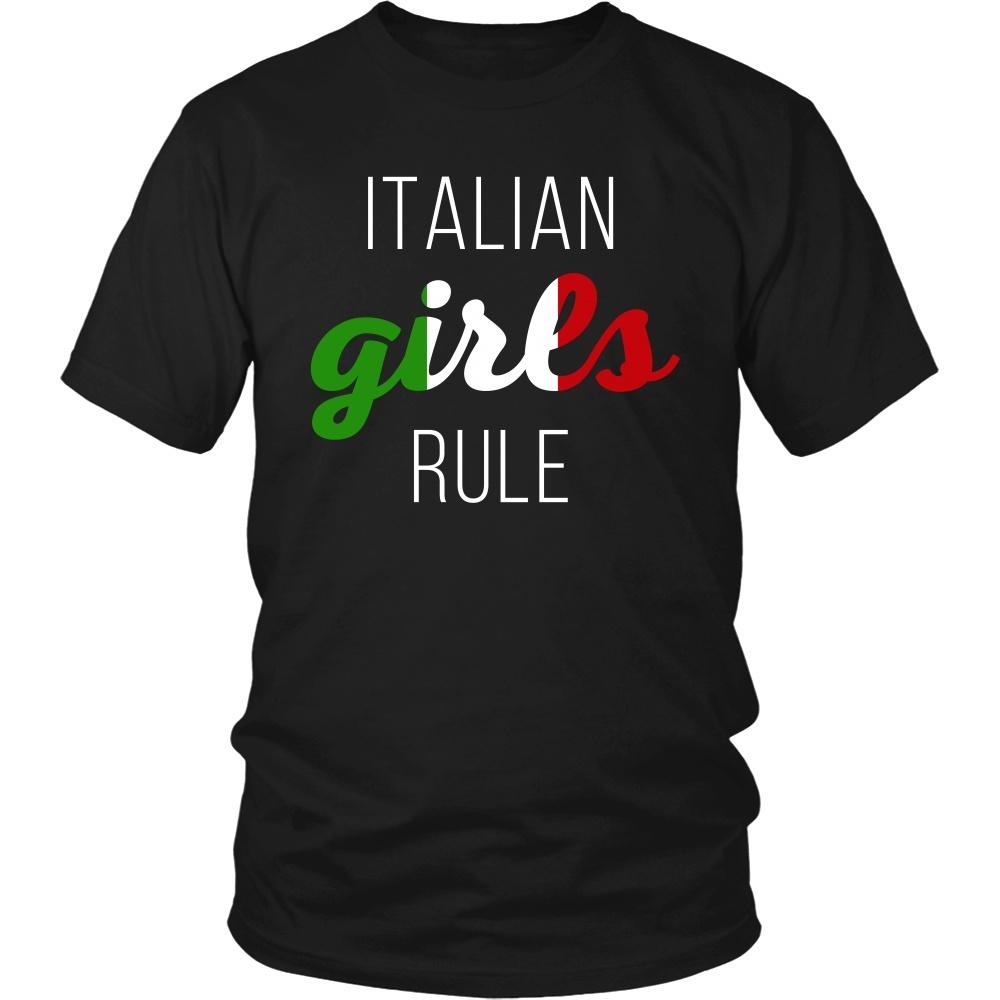 Italian T Shirt - Italian girls rule-T-shirt-Teelime | shirts-hoodies-mugs