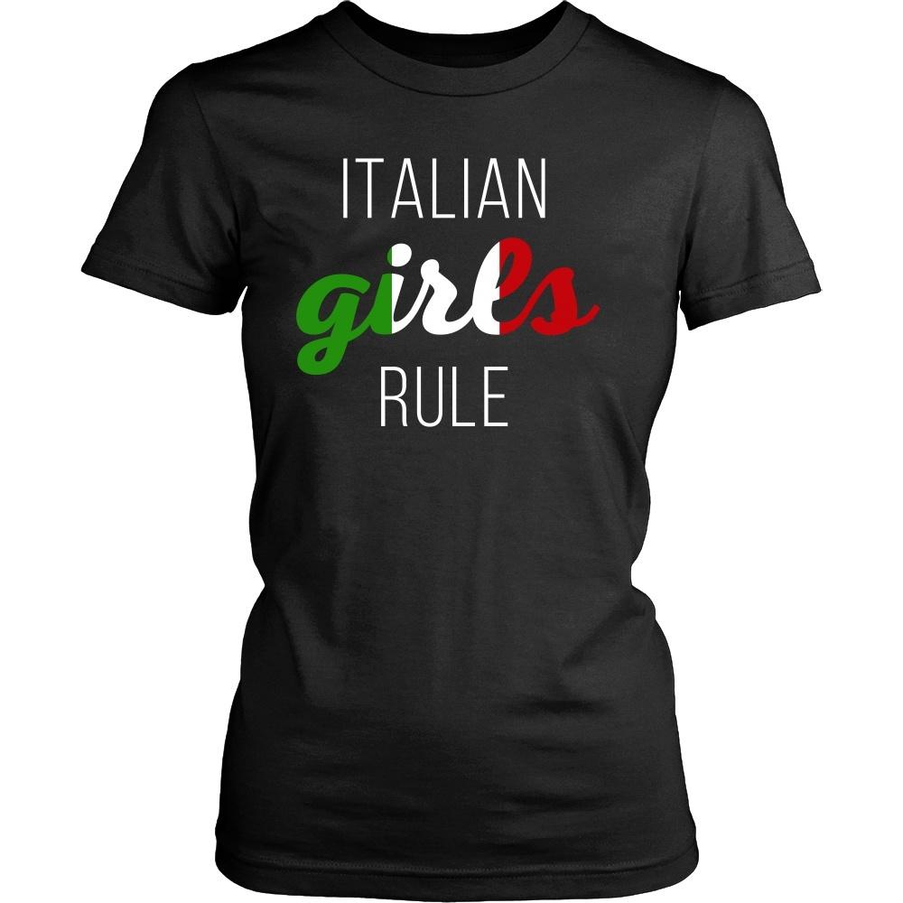 Italian T Shirt - Italian girls rule-T-shirt-Teelime | shirts-hoodies-mugs