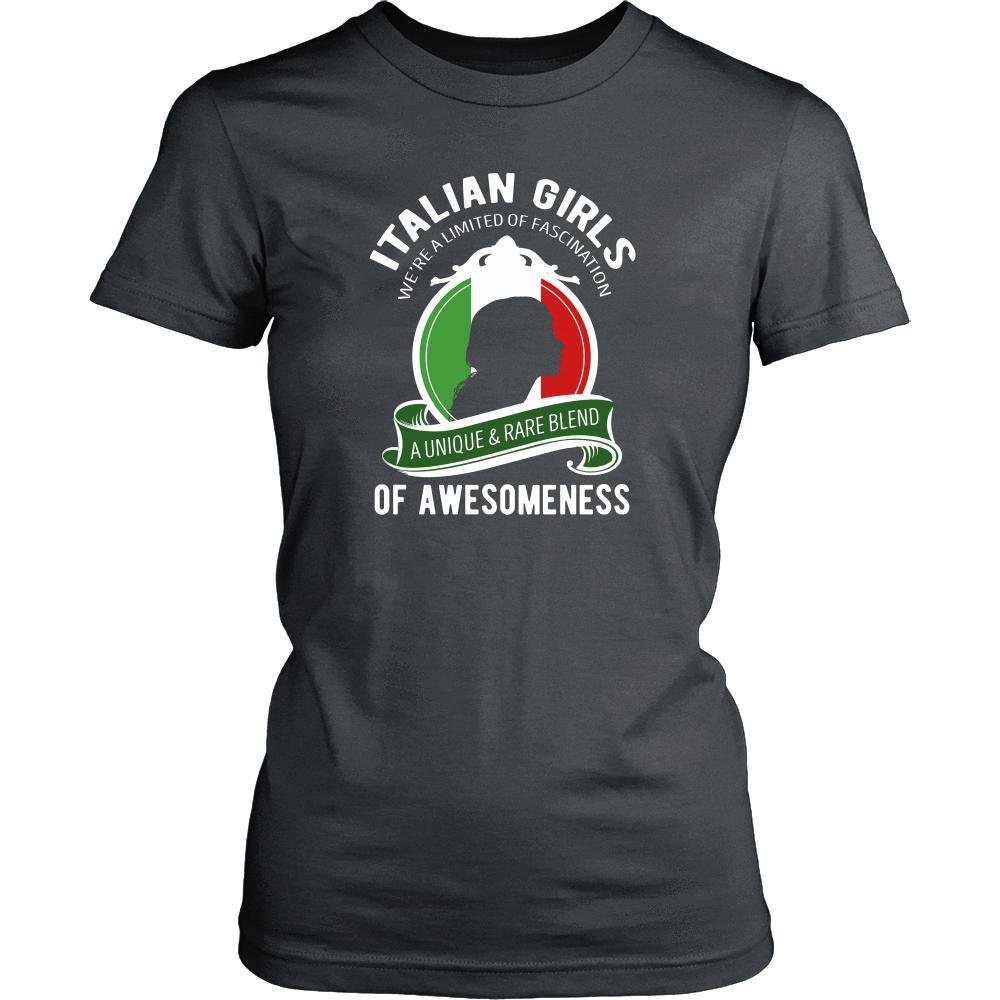 Italian T Shirt - Italian Girls We're a Limited of Fascination A Unique & Rare Blend of Awesomeness-T-shirt-Teelime | shirts-hoodies-mugs