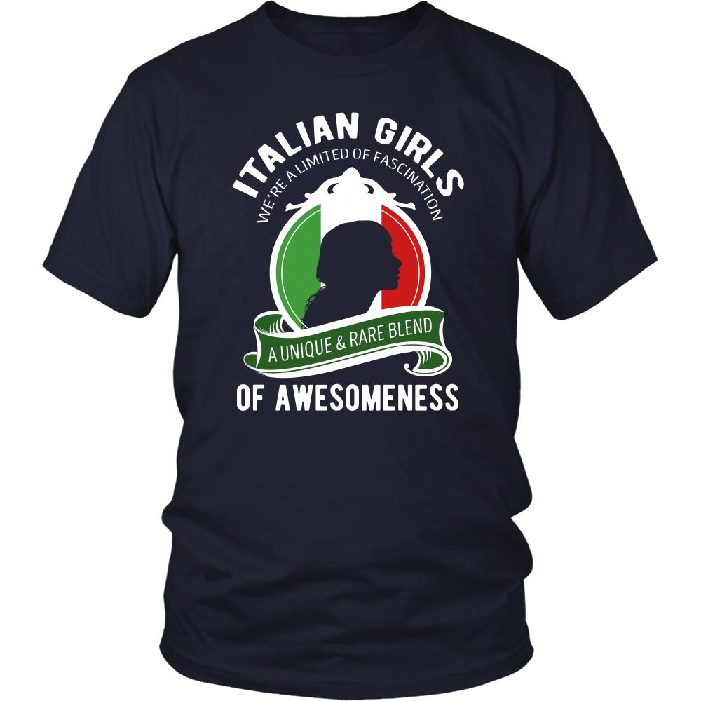 Italian T Shirt - Italian Girls We're a Limited of Fascination A Unique & Rare Blend of Awesomeness-T-shirt-Teelime | shirts-hoodies-mugs