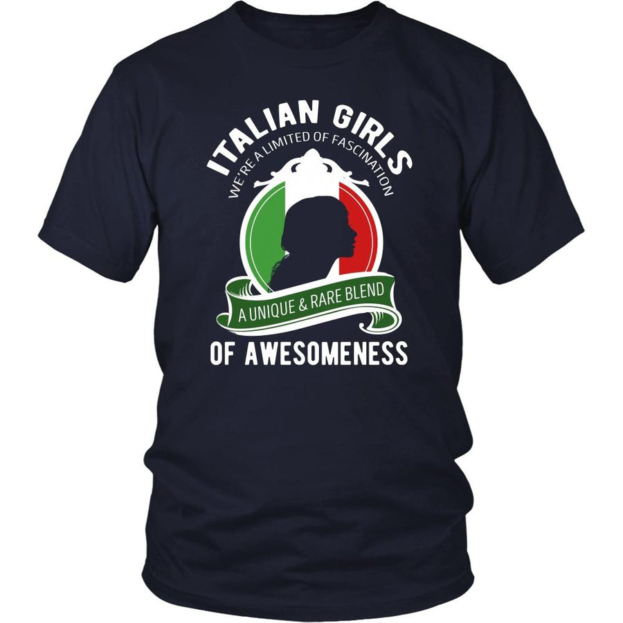 Italian T Shirt - Italian Girls We're a Limited of Fascination A Unique & Rare Blend of Awesomeness-T-shirt-Teelime | shirts-hoodies-mugs