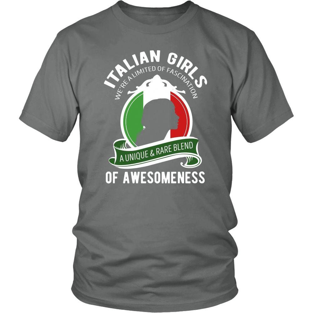 Italian T Shirt - Italian Girls We're a Limited of Fascination A Unique & Rare Blend of Awesomeness-T-shirt-Teelime | shirts-hoodies-mugs