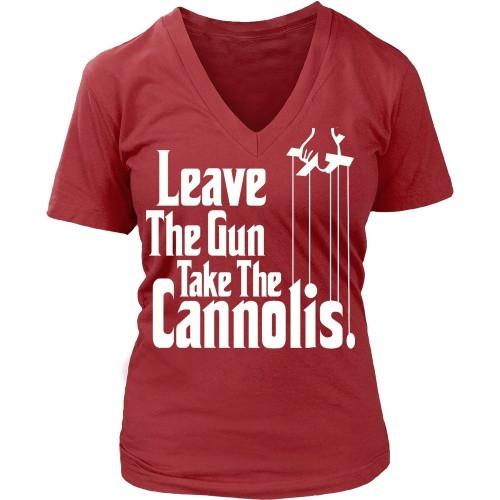 Italian T Shirt - Italians Leave The Gun Take The Cannolis-T-shirt-Teelime | shirts-hoodies-mugs