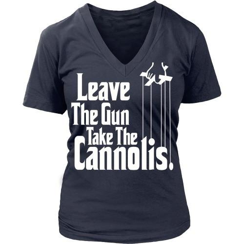Italian T Shirt - Italians Leave The Gun Take The Cannolis-T-shirt-Teelime | shirts-hoodies-mugs