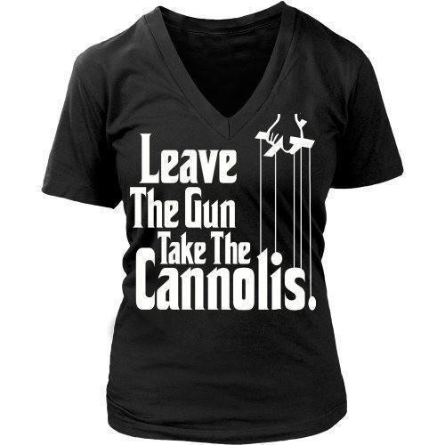 Italian T Shirt - Italians Leave The Gun Take The Cannolis-T-shirt-Teelime | shirts-hoodies-mugs