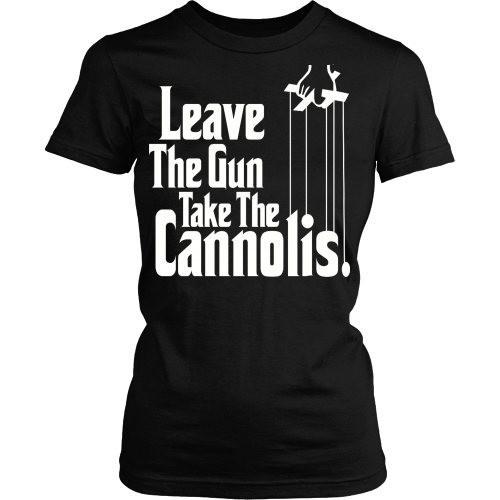 Italian T Shirt - Italians Leave The Gun Take The Cannolis-T-shirt-Teelime | shirts-hoodies-mugs