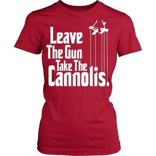Italian T Shirt - Italians Leave The Gun Take The Cannolis-T-shirt-Teelime | shirts-hoodies-mugs