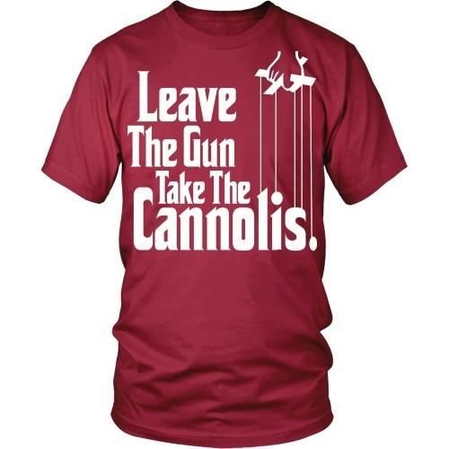 Italian T Shirt - Italians Leave The Gun Take The Cannolis-T-shirt-Teelime | shirts-hoodies-mugs