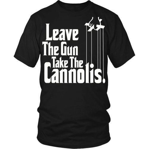 Italian T Shirt - Italians Leave The Gun Take The Cannolis-T-shirt-Teelime | shirts-hoodies-mugs