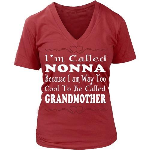 Italian T Shirt - Italians Nonna Because I am way too cool to be called grandmother-T-shirt-Teelime | shirts-hoodies-mugs