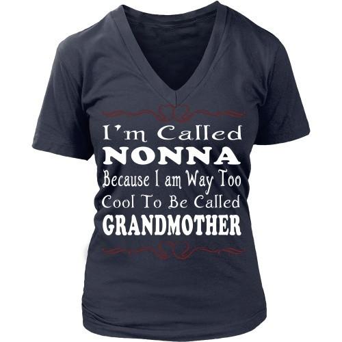 Italian T Shirt - Italians Nonna Because I am way too cool to be called grandmother-T-shirt-Teelime | shirts-hoodies-mugs