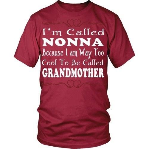 Italian T Shirt - Italians Nonna Because I am way too cool to be called grandmother-T-shirt-Teelime | shirts-hoodies-mugs