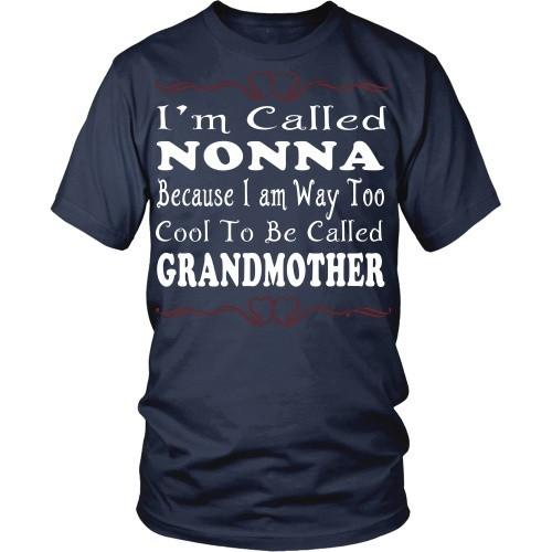 Italian T Shirt - Italians Nonna Because I am way too cool to be called grandmother-T-shirt-Teelime | shirts-hoodies-mugs