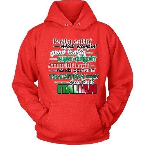 Italian T Shirt - Italians Super outgoin' Cheek kissin'-T-shirt-Teelime | shirts-hoodies-mugs