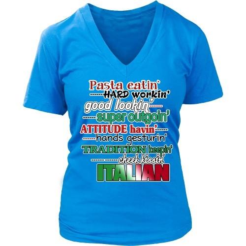 Italian T Shirt - Italians Super outgoin' Cheek kissin'-T-shirt-Teelime | shirts-hoodies-mugs