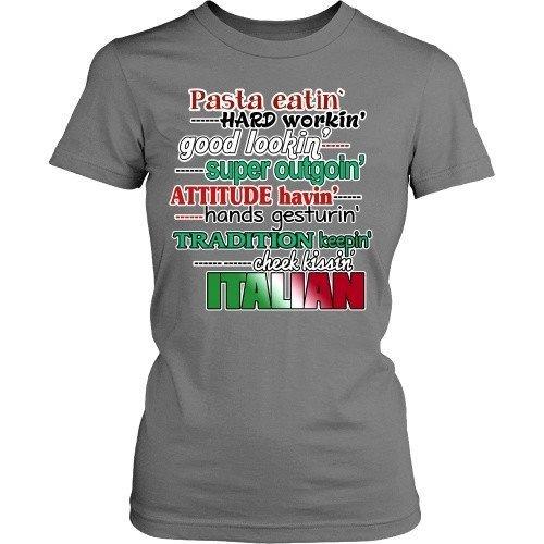 Italian T Shirt - Italians Super outgoin' Cheek kissin'-T-shirt-Teelime | shirts-hoodies-mugs