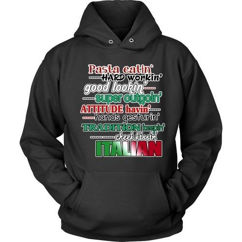 Italian T Shirt - Italians Super outgoin' Cheek kissin'-T-shirt-Teelime | shirts-hoodies-mugs