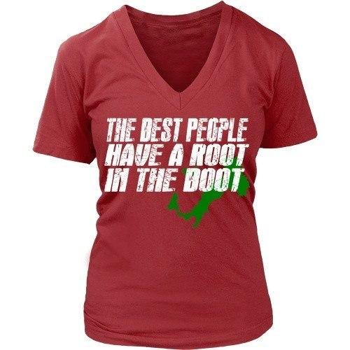 Italian T Shirt - Italians The best people have a root in the boot-T-shirt-Teelime | shirts-hoodies-mugs
