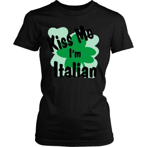 Italian T Shirt - Kiss me I'm Italian-T-shirt-Teelime | shirts-hoodies-mugs