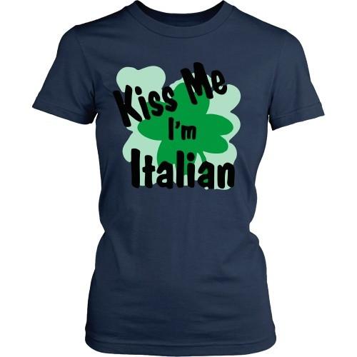 Italian T Shirt - Kiss me I'm Italian-T-shirt-Teelime | shirts-hoodies-mugs