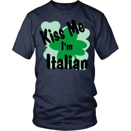 Italian T Shirt - Kiss me I'm Italian-T-shirt-Teelime | shirts-hoodies-mugs