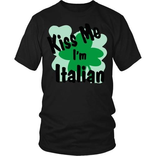 Italian T Shirt - Kiss me I'm Italian-T-shirt-Teelime | shirts-hoodies-mugs