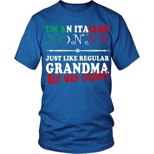 Italian T Shirt - Nonna just like regular Grandma but way cooler!-T-shirt-Teelime | shirts-hoodies-mugs