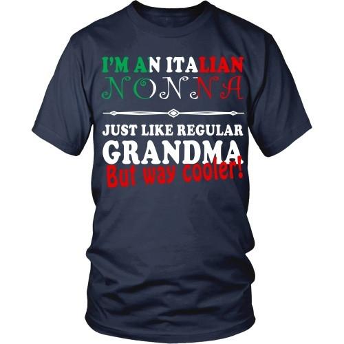 Italian T Shirt - Nonna just like regular Grandma but way cooler!-T-shirt-Teelime | shirts-hoodies-mugs