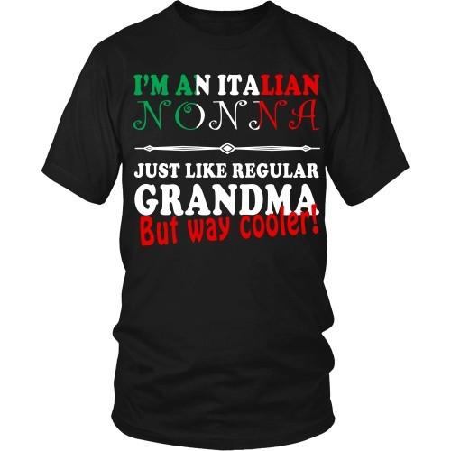 Italian T Shirt - Nonna just like regular Grandma but way cooler!-T-shirt-Teelime | shirts-hoodies-mugs