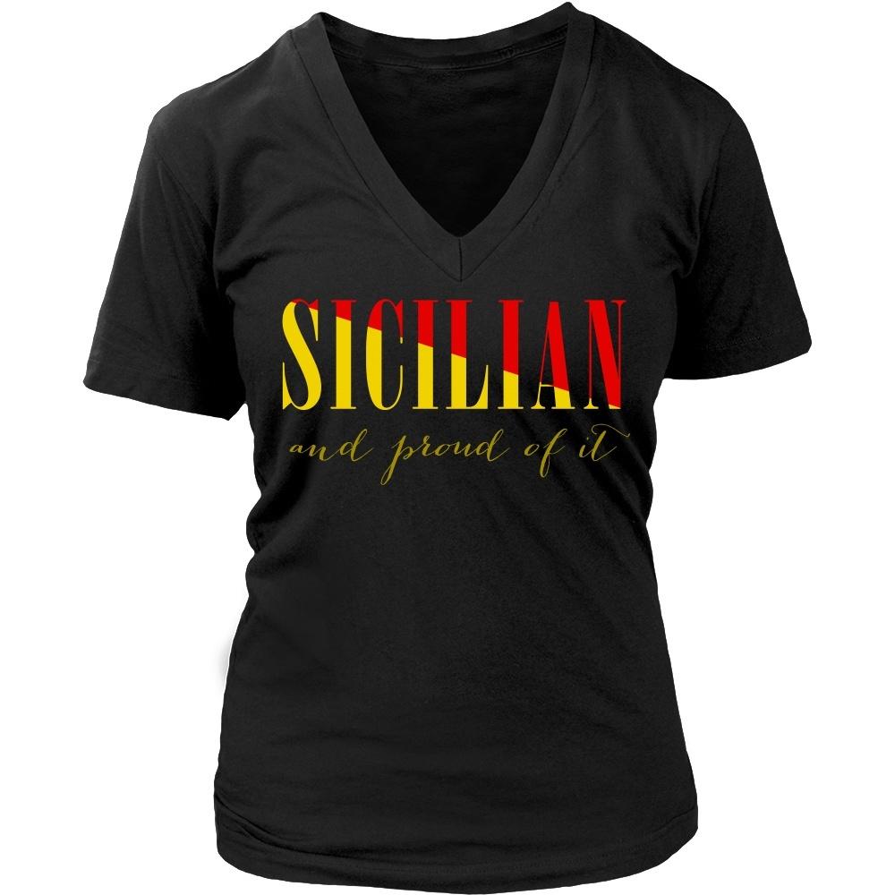 Italian T Shirt - Sicilian and proud of it-T-shirt-Teelime | shirts-hoodies-mugs