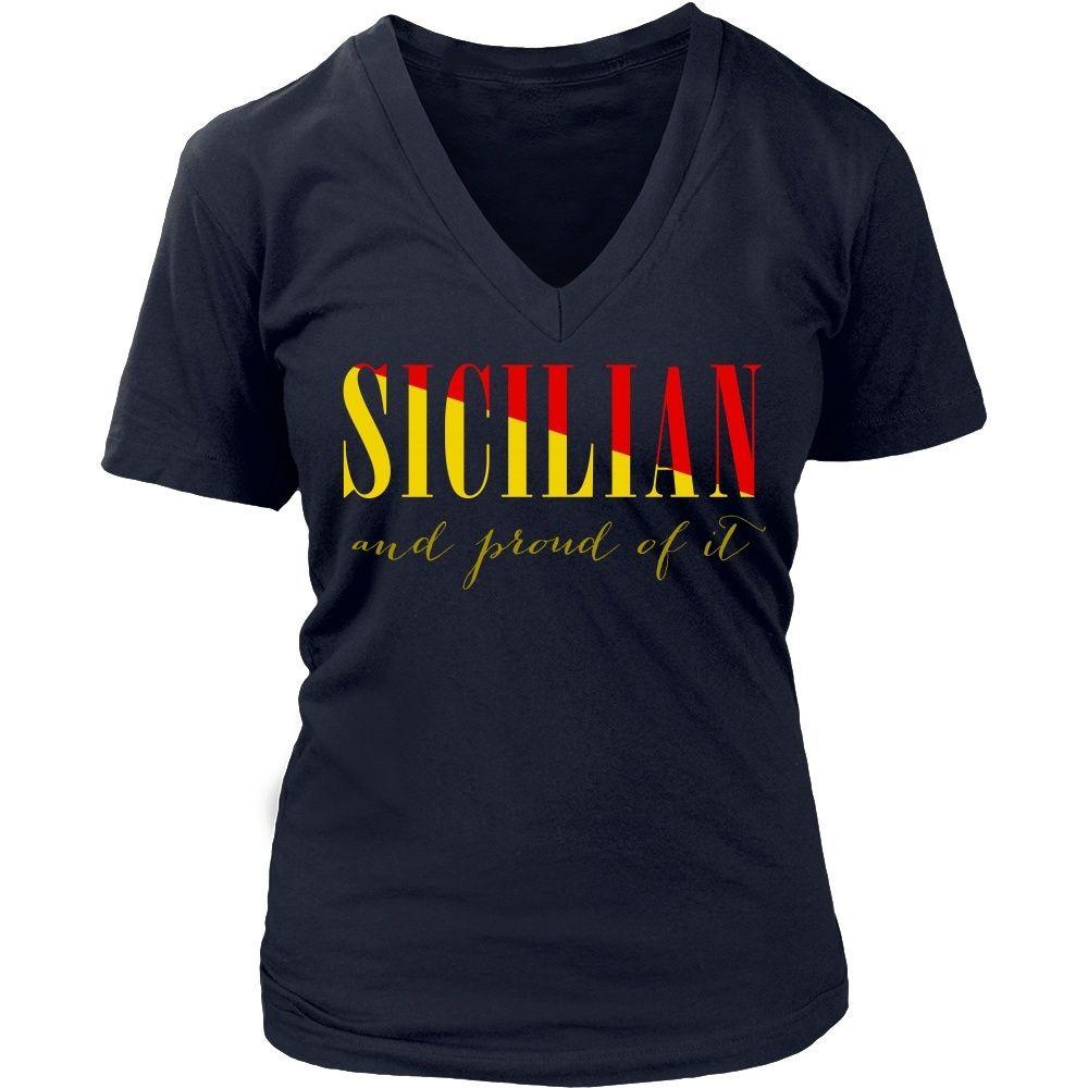 Italian T Shirt - Sicilian and proud of it-T-shirt-Teelime | shirts-hoodies-mugs