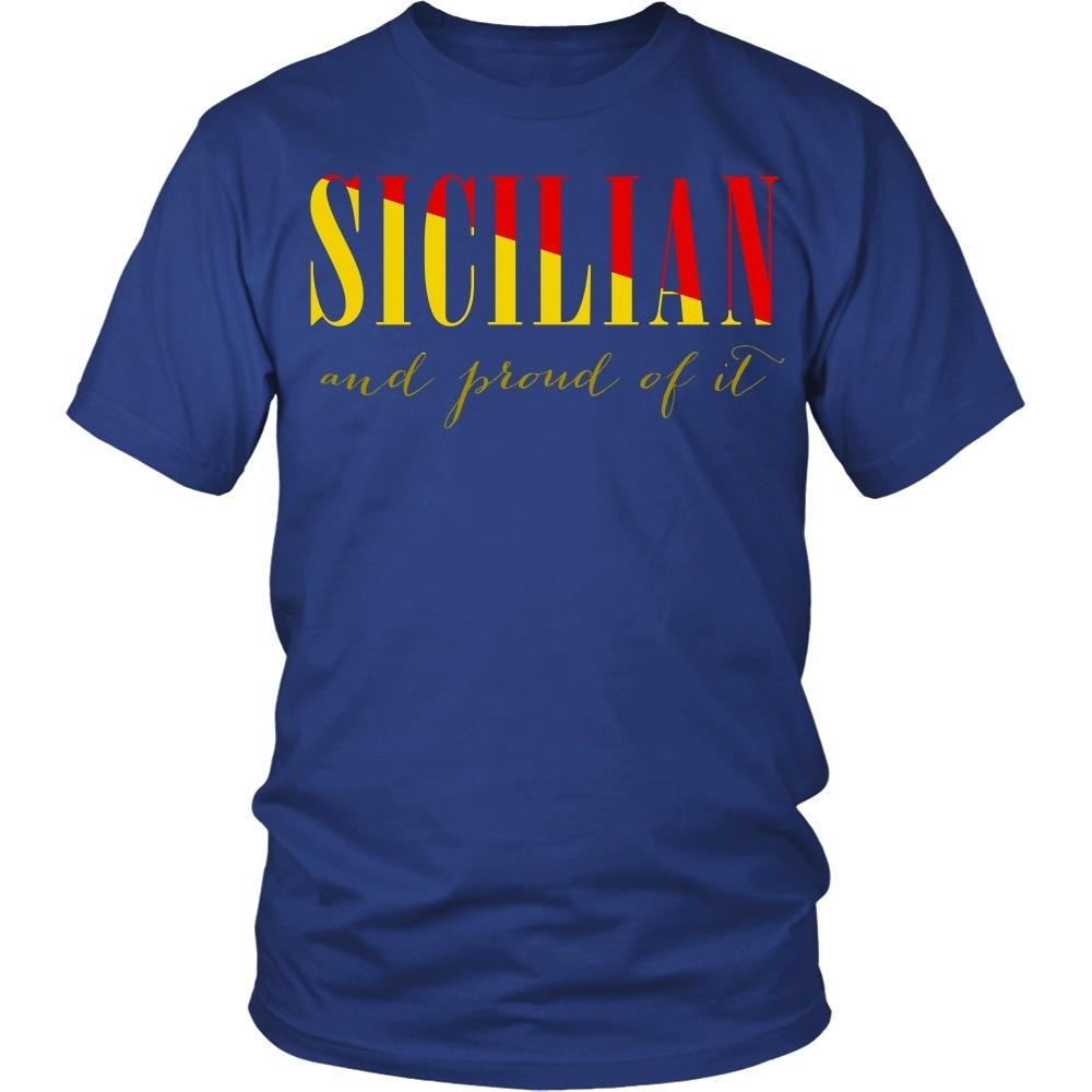 Italian T Shirt - Sicilian and proud of it-T-shirt-Teelime | shirts-hoodies-mugs