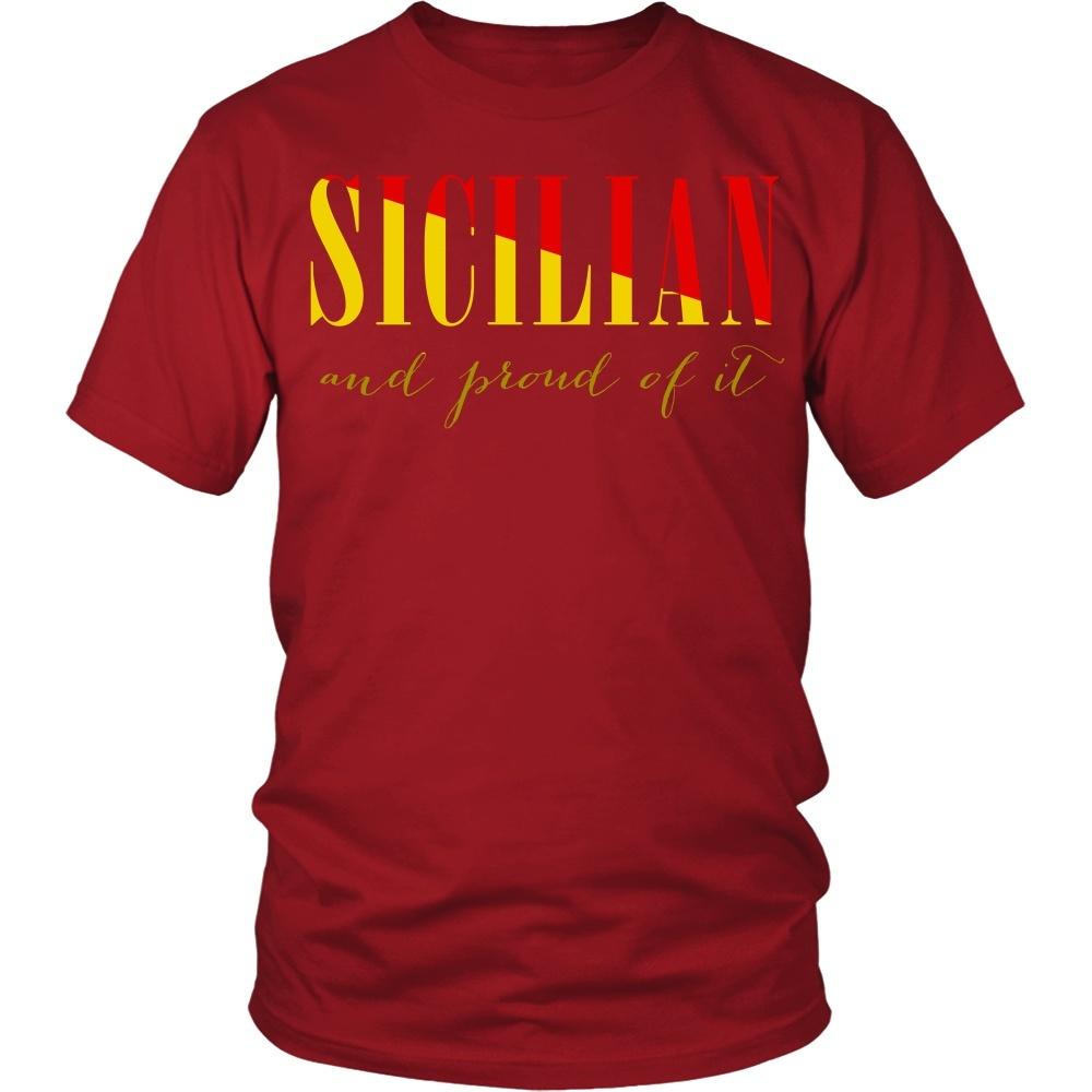 Italian T Shirt - Sicilian and proud of it-T-shirt-Teelime | shirts-hoodies-mugs