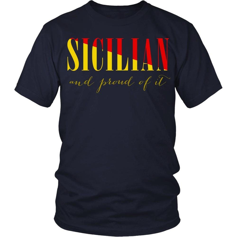 Italian T Shirt - Sicilian and proud of it-T-shirt-Teelime | shirts-hoodies-mugs