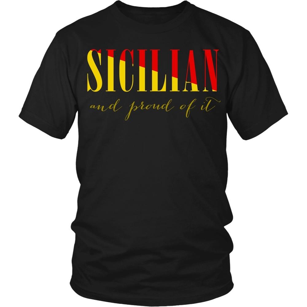 Italian T Shirt - Sicilian and proud of it-T-shirt-Teelime | shirts-hoodies-mugs