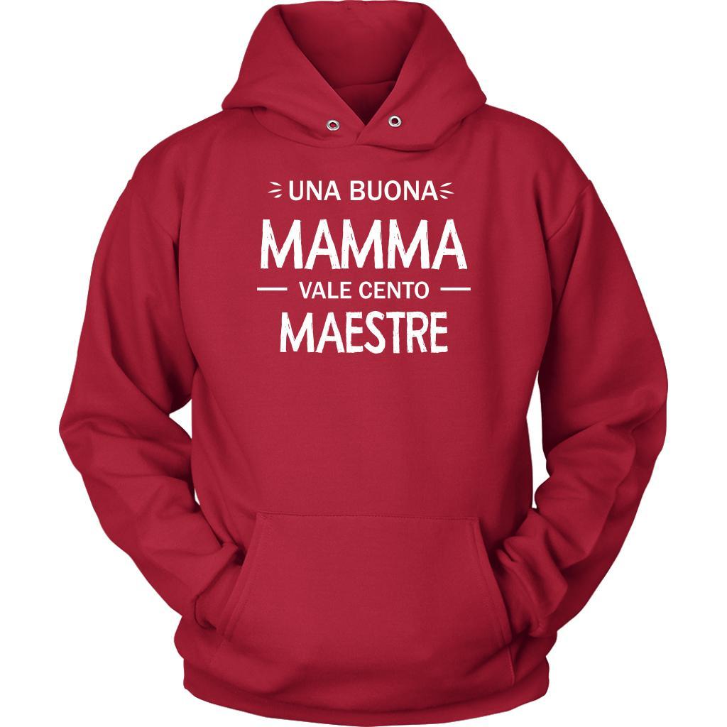 Italian T-shirt - Una Buona Mamma Vale Cento Maestre-T-shirt-Teelime | shirts-hoodies-mugs