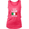 Italian Tank Top - I'm not Loud I'm Italian-T-shirt-Teelime | shirts-hoodies-mugs