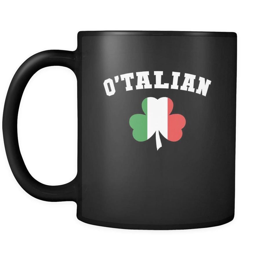Italians O'talian 11oz Black Mug-Drinkware-Teelime | shirts-hoodies-mugs