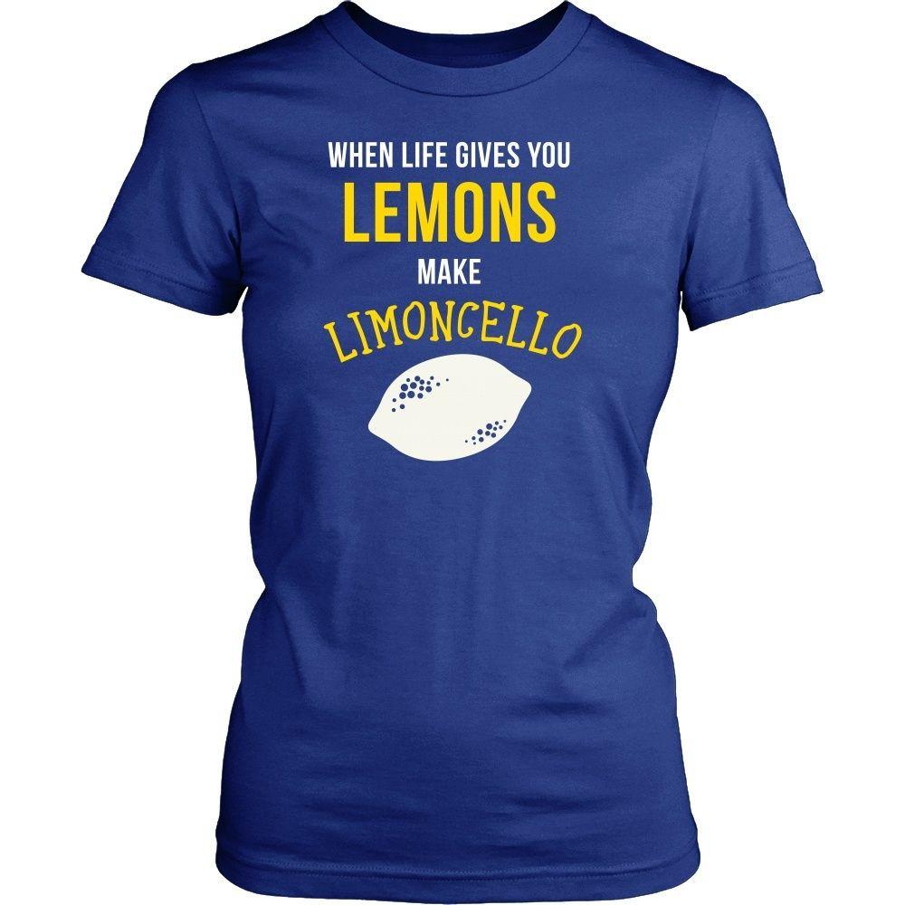 Italians T Shirt - When life gives you lemons make Limoncello-T-shirt-Teelime | shirts-hoodies-mugs
